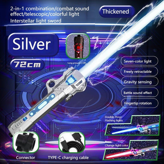 Lightsaber Laser Kids Toys Sword LED light & sound connectable