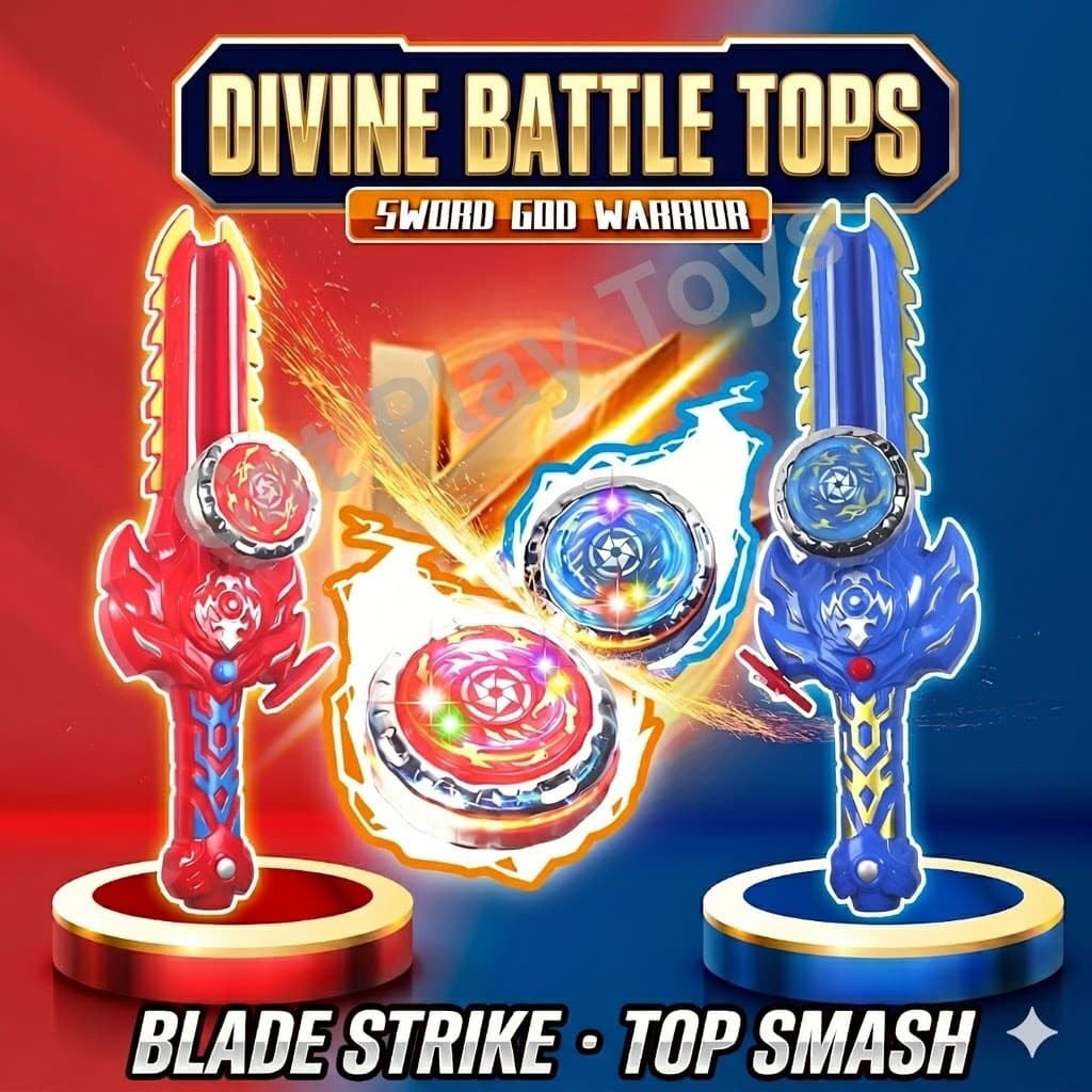 Light-Up Spinning Top Launcher