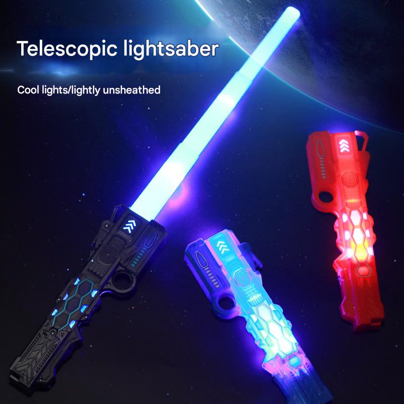LED Lightsaber Toy with Sound Effects — 4 Colors