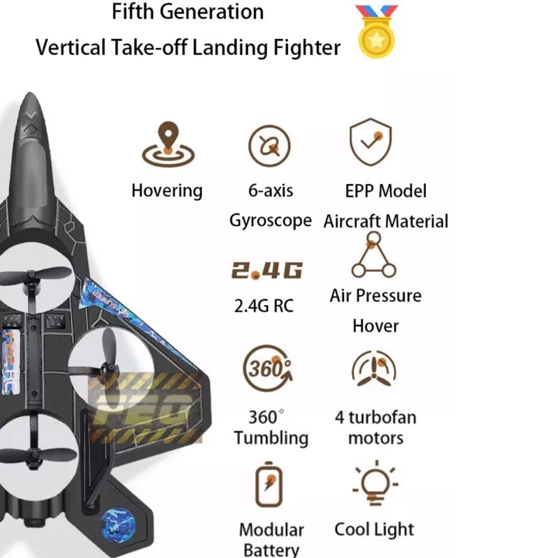 Kids Safety Foam LED Drone – Gravity Sensor Flying Toy