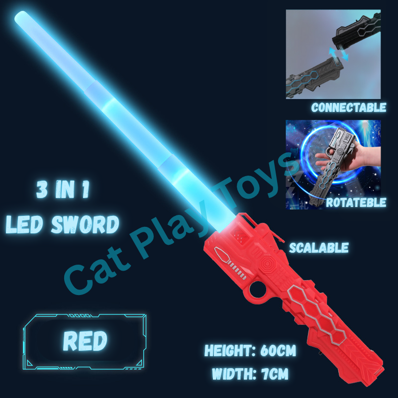 LED Lightsaber Toy -  Light Saber with Sound Effects & Motion Control - Kids Gift (4 Colors Available)