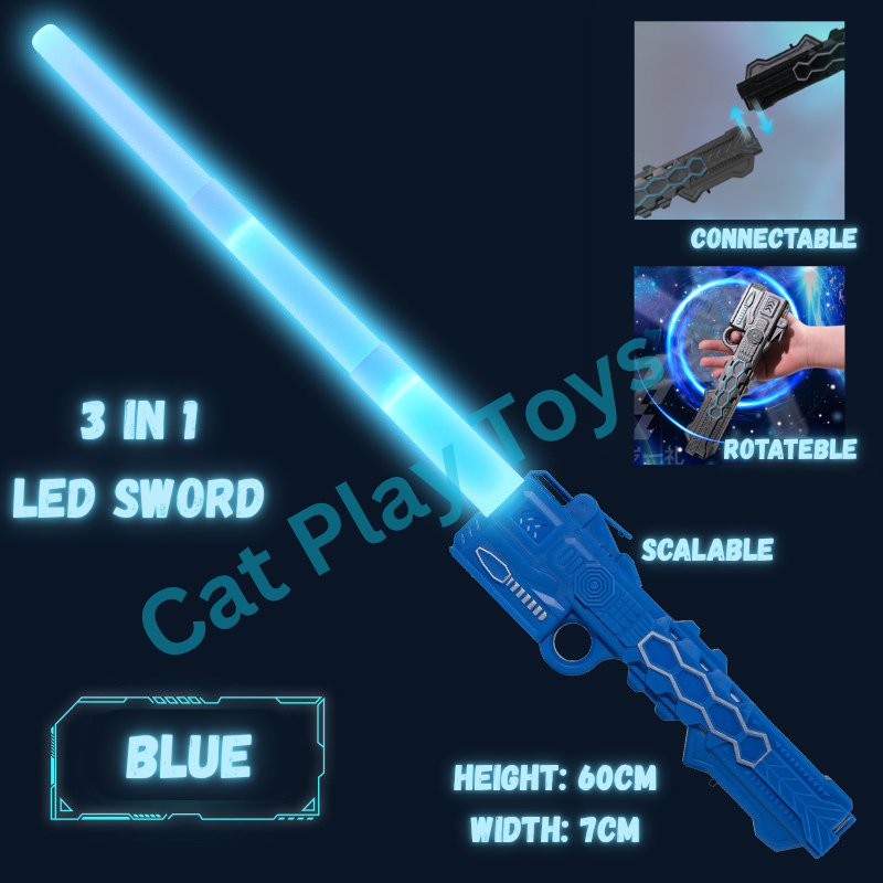 LED Lightsaber Toy -  Light Saber with Sound Effects & Motion Control - Kids Gift (4 Colors Available)