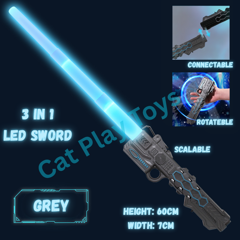 LED Lightsaber Toy -  Light Saber with Sound Effects & Motion Control - Kids Gift (4 Colors Available)