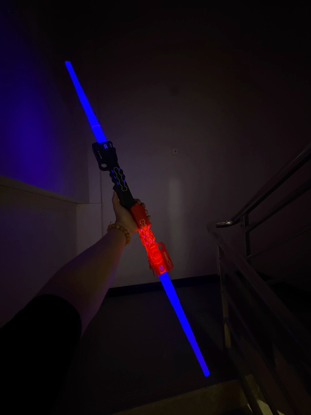 LED Lightsaber Toy with Sound Effects — 4 Colors