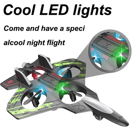 Kids Safety Foam LED Drone – Gravity Sensor Flying Toy