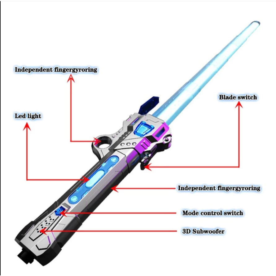 Lightsaber Laser Kids Toys Sword LED light & sound connectable